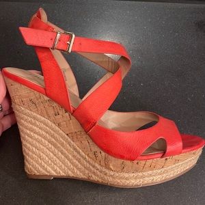 Charles by Charles David Orange Wedges